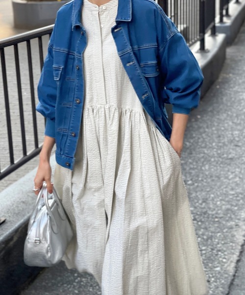 BEARDSLEY（ビアズリー）の「ストライプギャザーワンピース