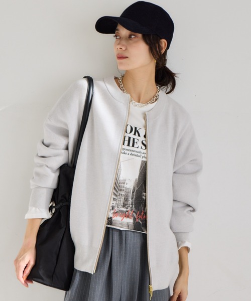 セール】BARNYARDSTORM / ミラノリブZIPカーデ＜セットアップ対応