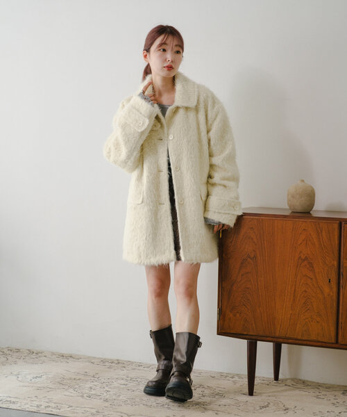 Kastane（カスタネ）の「シャギーコート（その他アウター）」 - WEAR