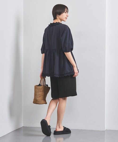 UNITED ARROWS（ユナイテッドアローズ）の「タック フリルVネック