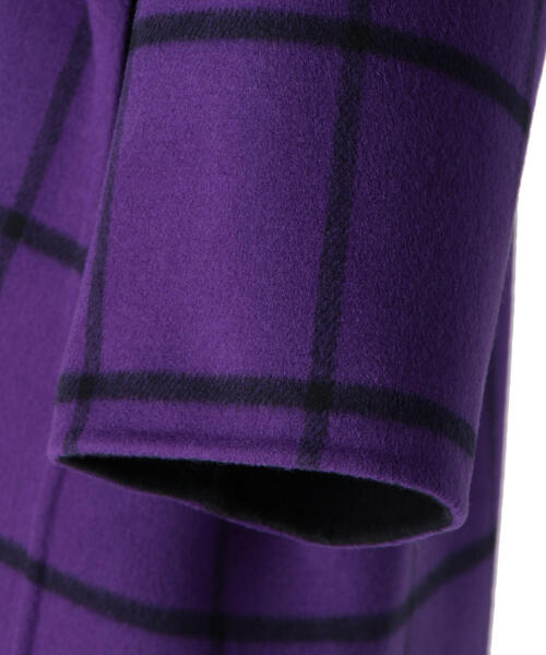 Drawer（ドゥロワー）の「Drawer ダブルフェイスリバーチェックコート