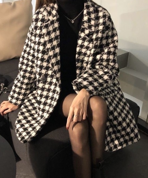 セール】千鳥格子柄コート（テーラードジャケット）｜Sibra（シブラ