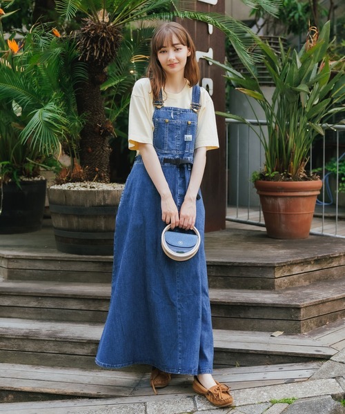 Lee（リー）の「LEE/リー WAIST ADJUSTER OVERALL SKIRT