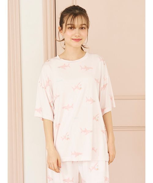 gelato pique（ジェラートピケ）の「【接触冷感】SHARK柄Tシャツ