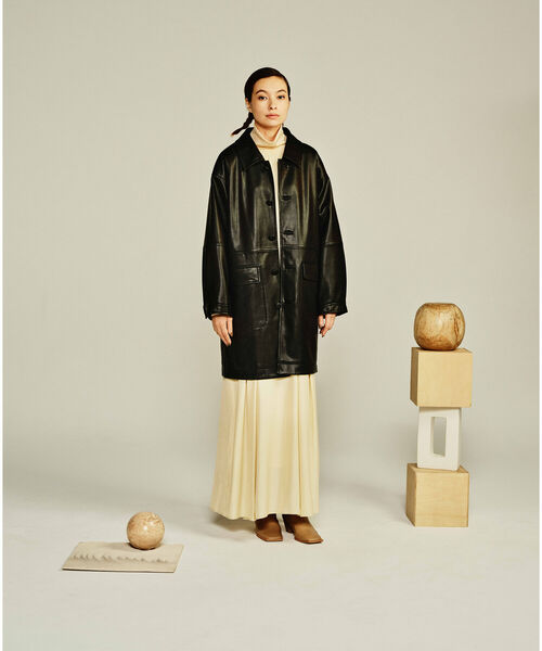 Ray BEAMS（レイビームス）の「RBS / フェイクレザー ステンカラー