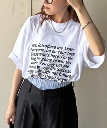 メッセージプリント プリント 英字プリント」に該当するTシャツ
