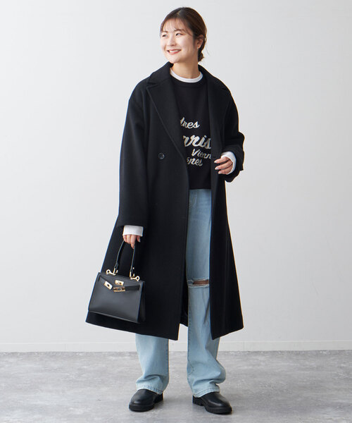 SLOBE IENA（スローブイエナ）の「ECO WOOL ダブルブレストコート