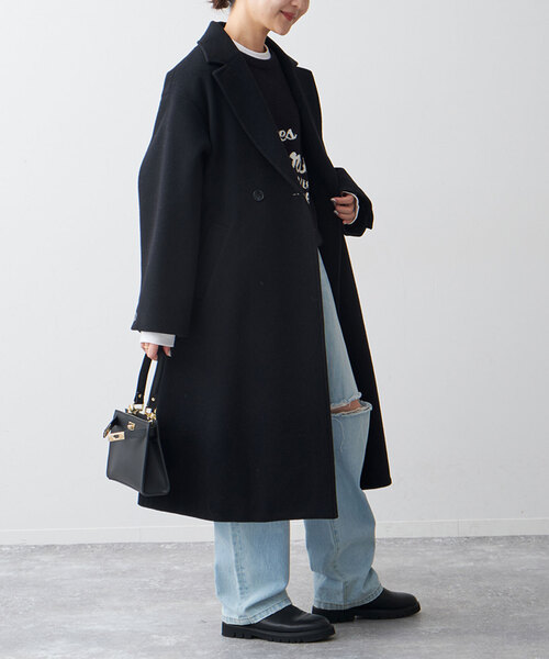 SLOBE IENA（スローブイエナ）の「ECO WOOL ダブルブレストコート
