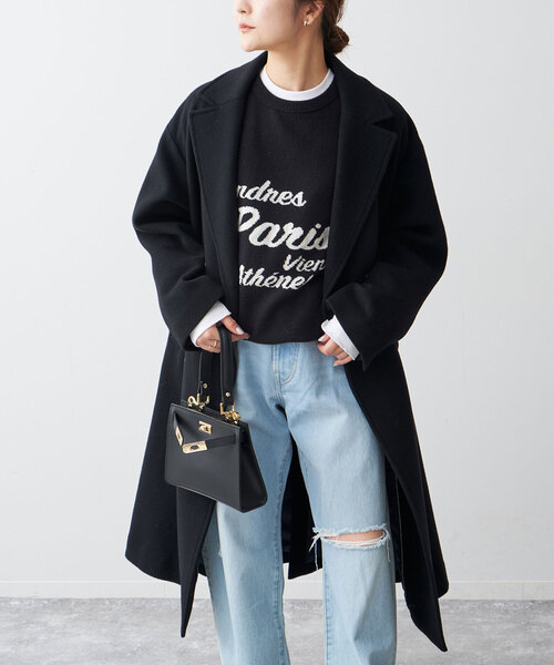 SLOBE IENA（スローブイエナ）の「ECO WOOL ダブルブレストコート