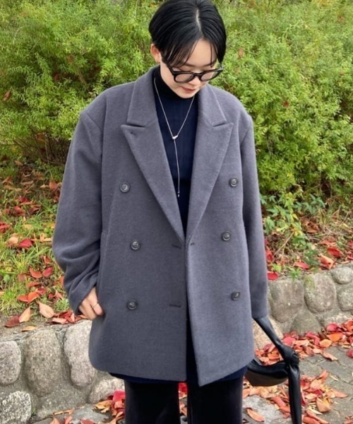 セール】パワーショルダーPコート（ピーコート）｜STYLEMIXER