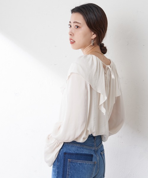 SHENERY（シーナリー）の「2WAYフリルカラーブラウス（シャツ/ブラウス