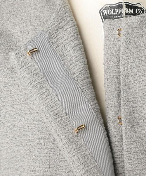 Drawer（ドゥロワー）の「Drawer フリンジノーカラージャケット（ノー