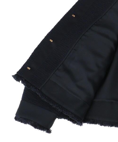 Drawer（ドゥロワー）の「Drawer フリンジノーカラージャケット（ノー