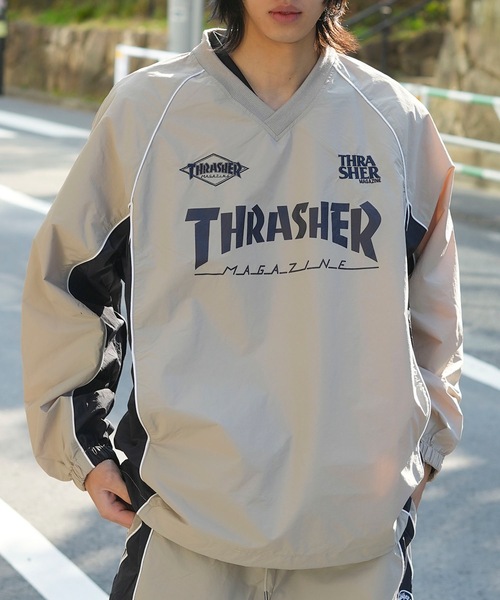 セール】NYLON PULLOVER TOPS/スラッシャーゲーミングナイロンプル