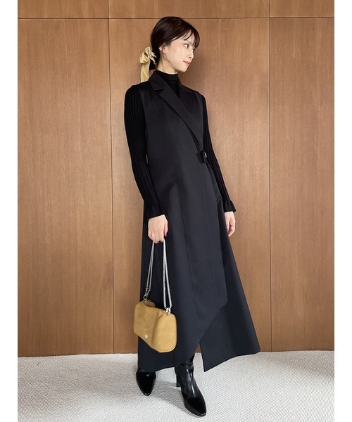 SNIDEL（スナイデル）の「ノースリテーラードロングワンピース