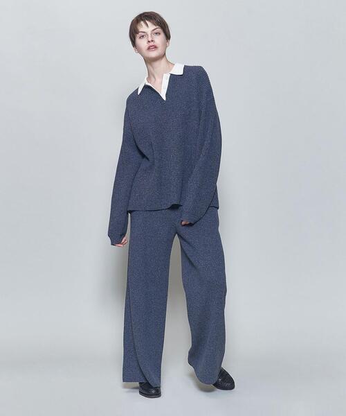 6（ロク）の「＜6(ROKU)＞ウールコットン ミックス カラーニット