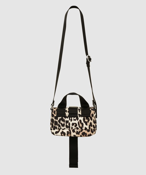 GANNI（ガニー）の「Recycled Tech Mini Satchel Leopard（ショルダー