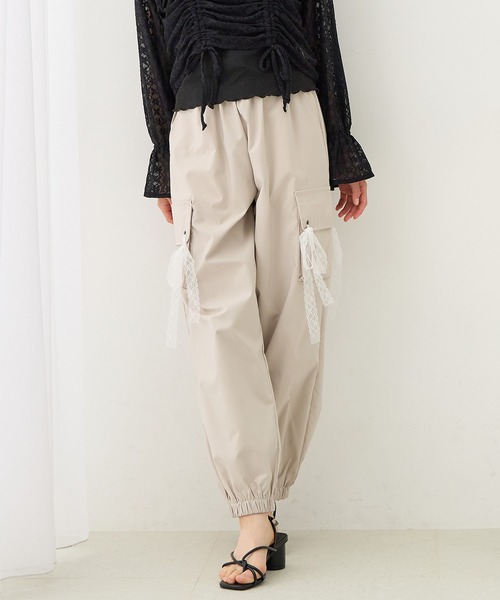 レースリボン カーゴパンツ（カーゴパンツ）｜Amourire girl（アム