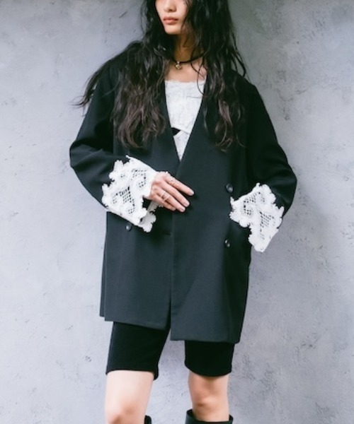 sahara（サハラ）の「Lace Cuff Over Jacket /レースカフオーバー