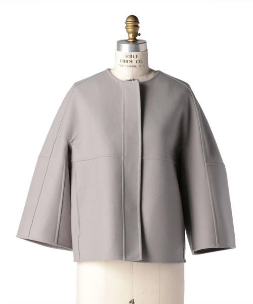 Drawer（ドゥロワー）の「Drawer ウールケヌキノーカラージャケット