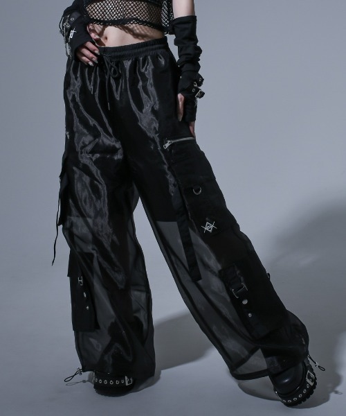 REFLEM（レフレム）の「『REFLEM/レフレム』シアーワイドカーゴパンツ