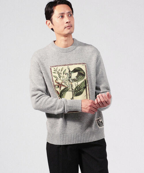 caban（キャバン）の「□CABaN ウールカシミヤ アートフレーム クルー