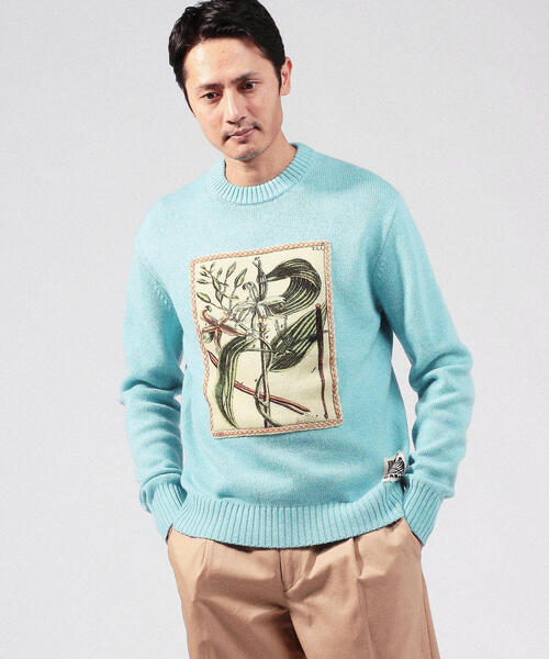 caban（キャバン）の「□CABaN ウールカシミヤ アートフレーム クルー