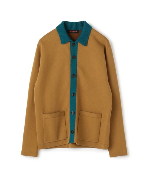 caban（キャバン）の「CABaN コットンカシミヤ ポロカーディガン