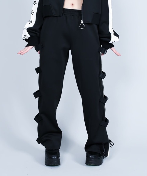 REFLEM（レフレム）の「『REFLEM/レフレム』ベルト付きサイドZIPパンツ