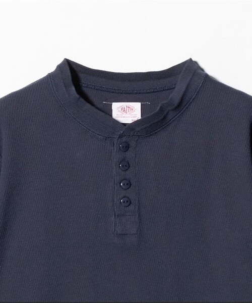 別注】＜FAITH MILLS for 6＞THERMAL HENRY PULLOVER TOP/トップス（T