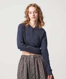 6（ロク）の「＜6(ROKU)＞BOA HOODED HALF ZIP PULLOVER/カットソー（T