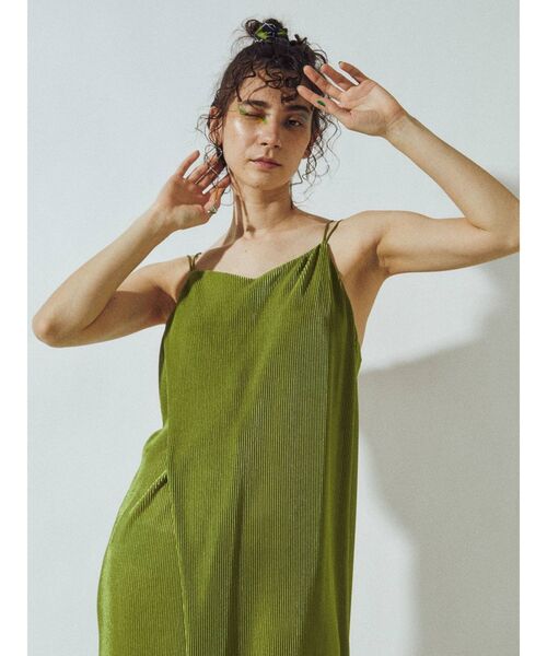 UN3D アンスリード クリスタルプリーツオールインワン 36