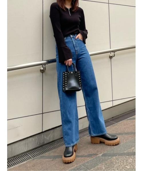 MOUSSY（マウジー）の「HW 90S STRAIGHT（デニムパンツ）」 - WEAR