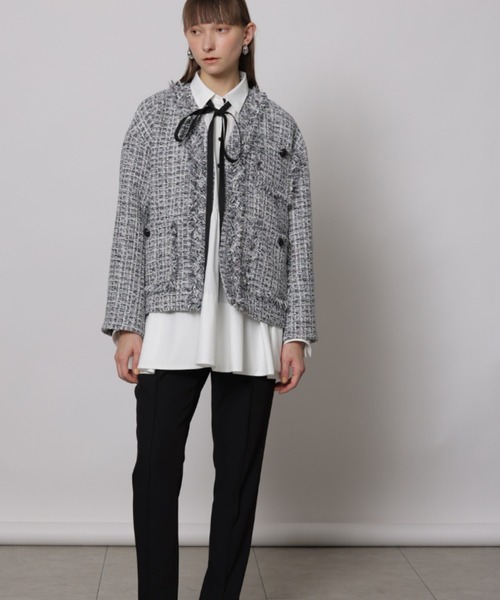 CADUNE（カデュネ）の「ボウ付きシャツチュニック（シャツ/ブラウス