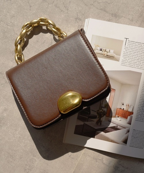 IAMUSE（アイアミューズ）の「ゴールドチェーンミニバッグ S0761