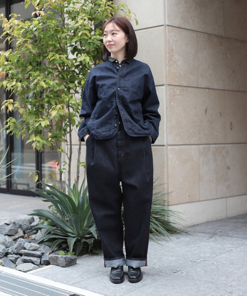 Brocante / ブロカント] 12ozリングデニム アンプリッセパンツ