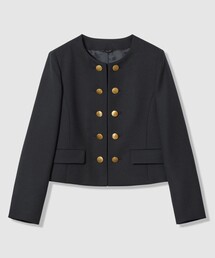 ANAYI｜アナイのノーカラージャケット（ブルー・ネイビー/青色系）通販