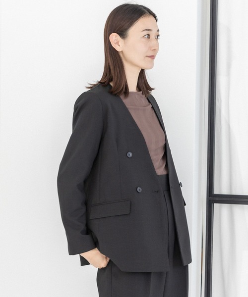 LEPSIM（レプシィム）の「ノーカラーダブルジャケット 295767（ノー