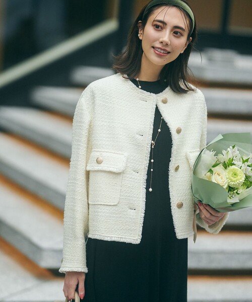 23区（ニジュウサンク）の「GIOLICA カラーミックスツイード