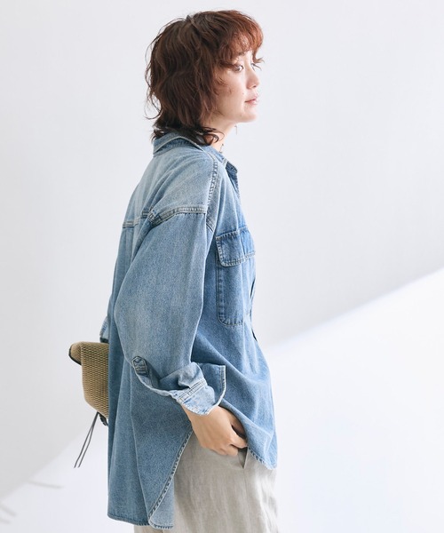 RIVE DROITE（リヴドロワ）の「MONN.:./ビッグデニムシャツ（シャツ