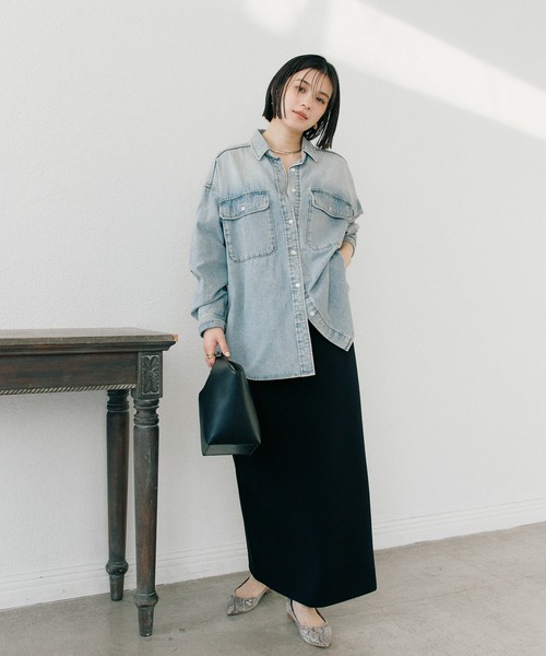 RIVE DROITE（リヴドロワ）の「MONN.:./ビッグデニムシャツ（シャツ