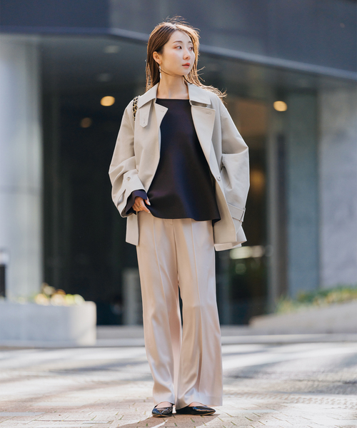 Noble（ノーブル）の「コットンダブルクロスハーフコート（トレンチ