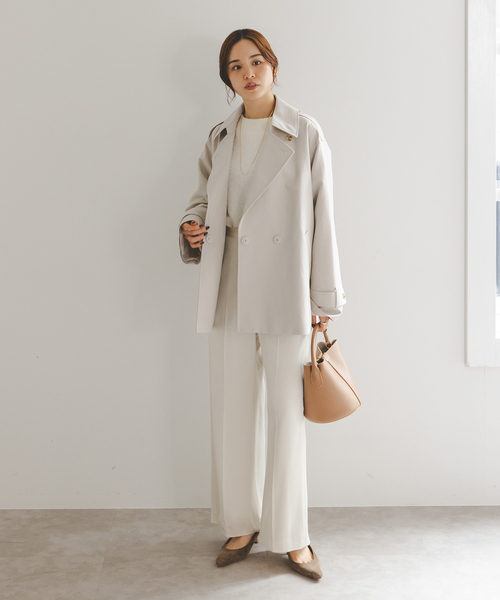 Noble（ノーブル）の「コットンダブルクロスハーフコート（トレンチ