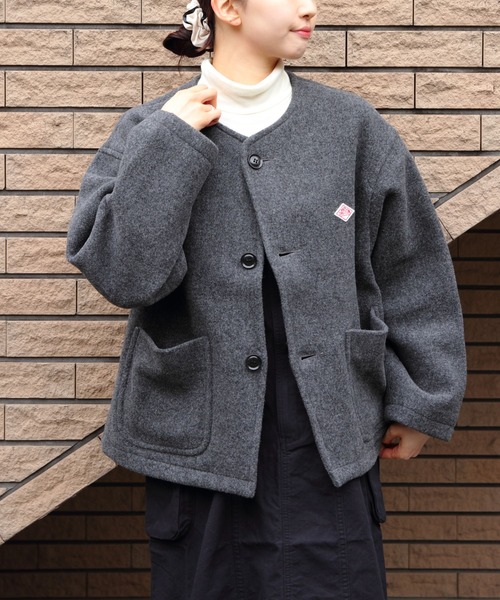 DANTON（ダントン）の「DANTON/ダントン ウールカラーレスジャケット