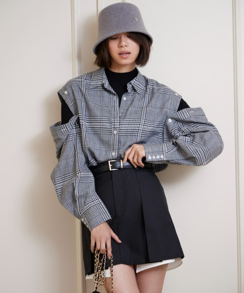 SNIDEL（スナイデル）の「ヘムシャツミニスカート（スカート）」 - WEAR