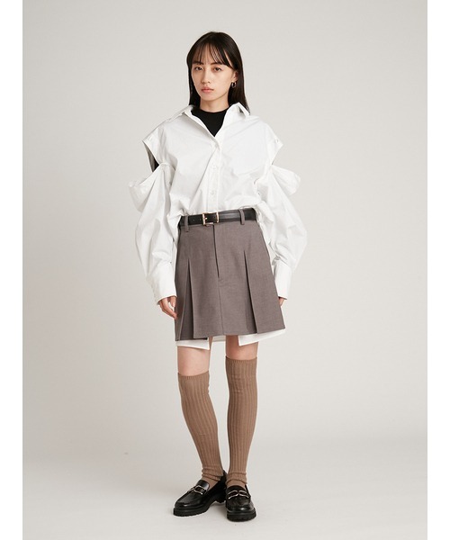 SNIDEL（スナイデル）の「ヘムシャツミニスカート（スカート）」 - WEAR