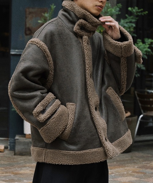 epnok（エプノック）の「フェイクムートンフライトジャケット