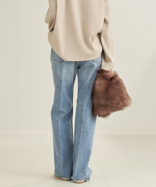 plage（プラージュ）の「R'IAM スラックスDENIM（デニムパンツ）」 - WEAR