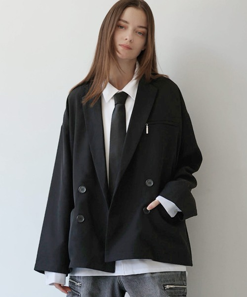 セットアップ可】TRダブルテーラードジャケット（テーラードジャケット