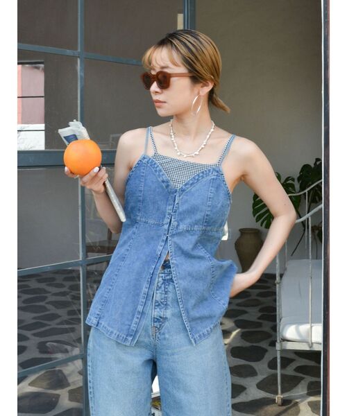 Ungrid（アングリッド）の「デニムデザインキャミ（キャミソール